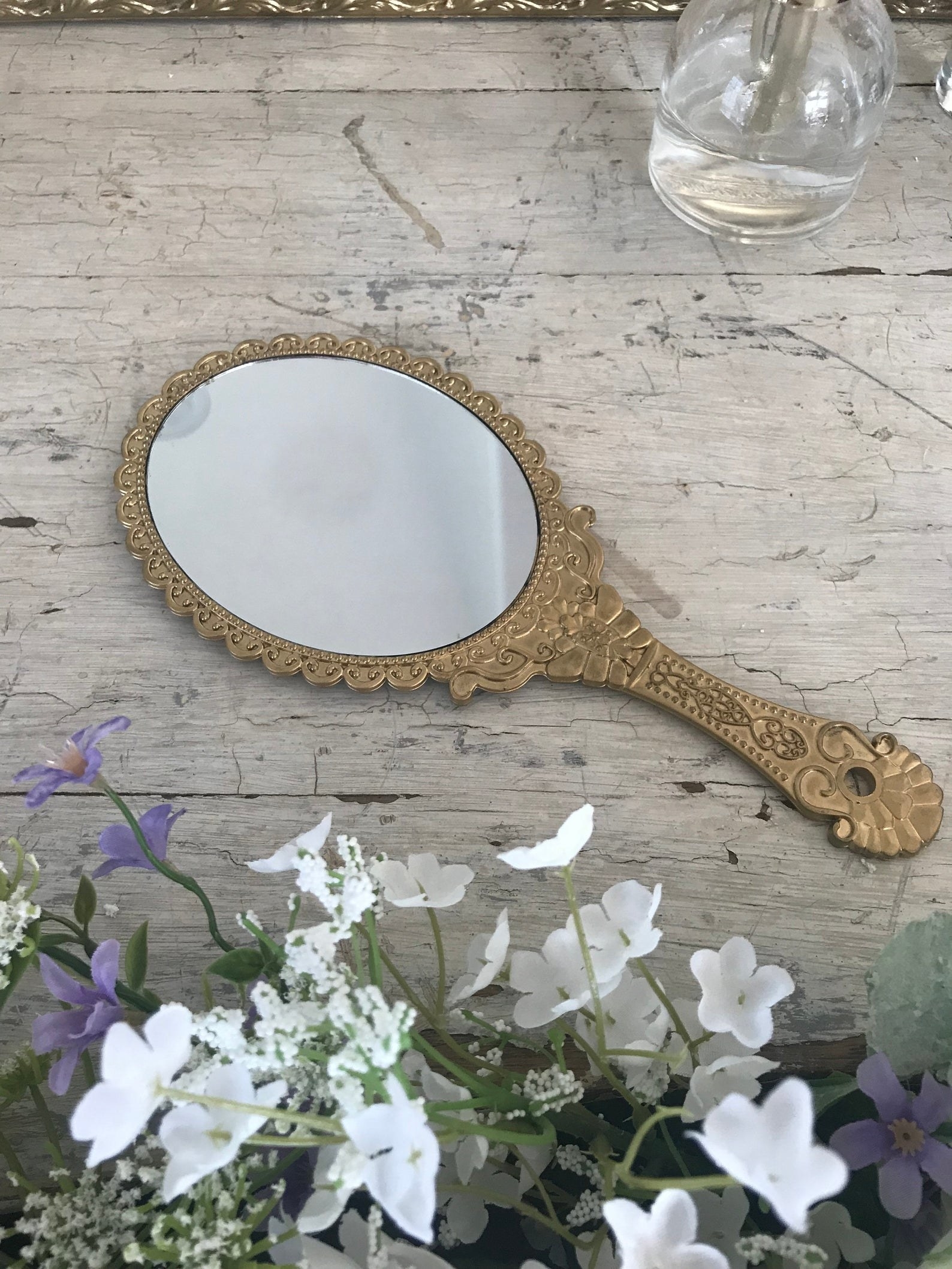Vintage inspired hand mirror