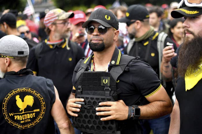 The Leader Of The Proud Boys Was Arrested In The Burning Of A "Black Lives Matter" Banner