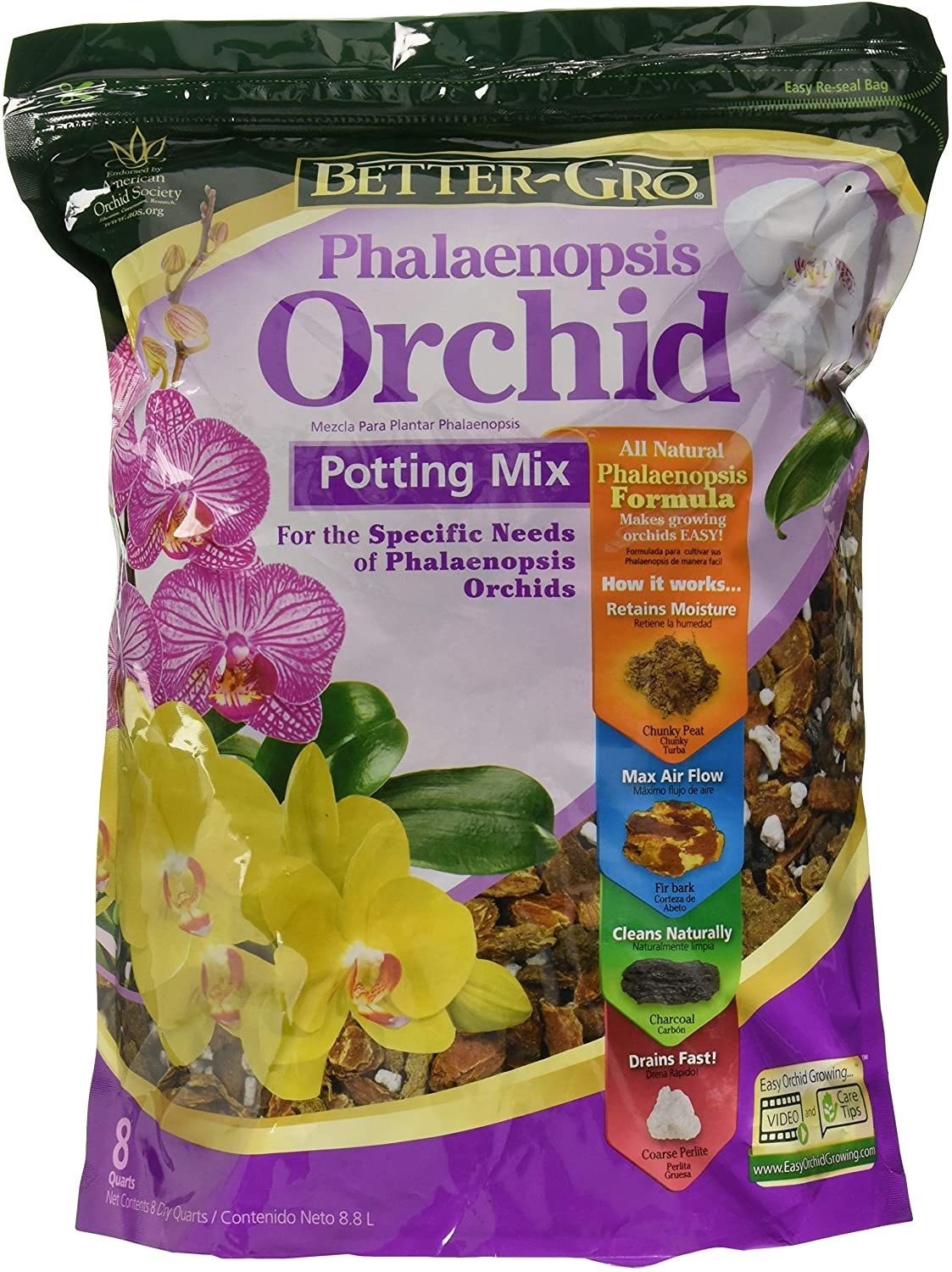A bag of Orchid potting mix