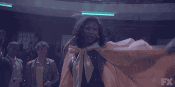 A gif of Dominique Jackson dancing