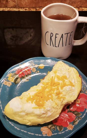 reviewer photo of a prepare omelette 