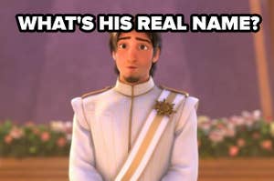 what's his real name? with photo of flynn rider at wedding