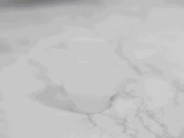 a gif of the crystal-shaped soap being created