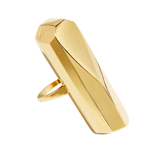 quartz-like shaped ring 