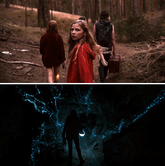 Opening scenes of the characters in the woods in &quot;Dark&quot;