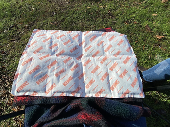 reviewer photo of the HotHands lap warmer