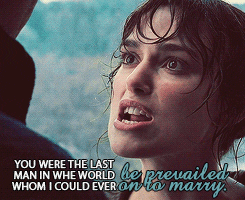 Elizabeth Bennett in the rain