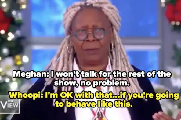 Whoopi Goldberg moderating The View