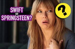 Taylor Swift making a funny face of confusion
