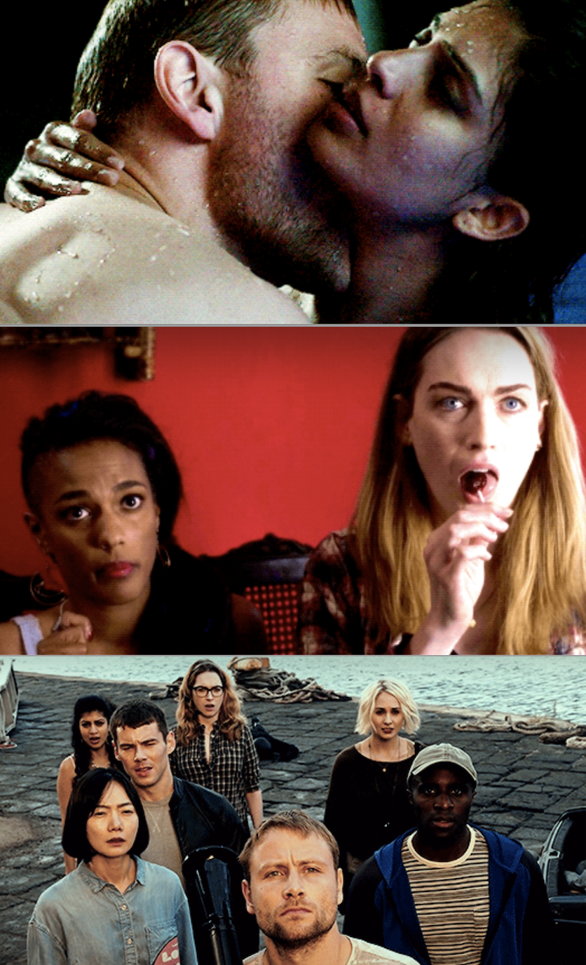 The characters from "Sense8" hanging out together