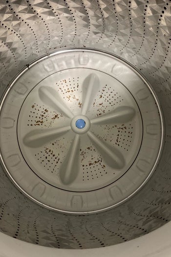 reviewer photo showing inside of their washing machine 