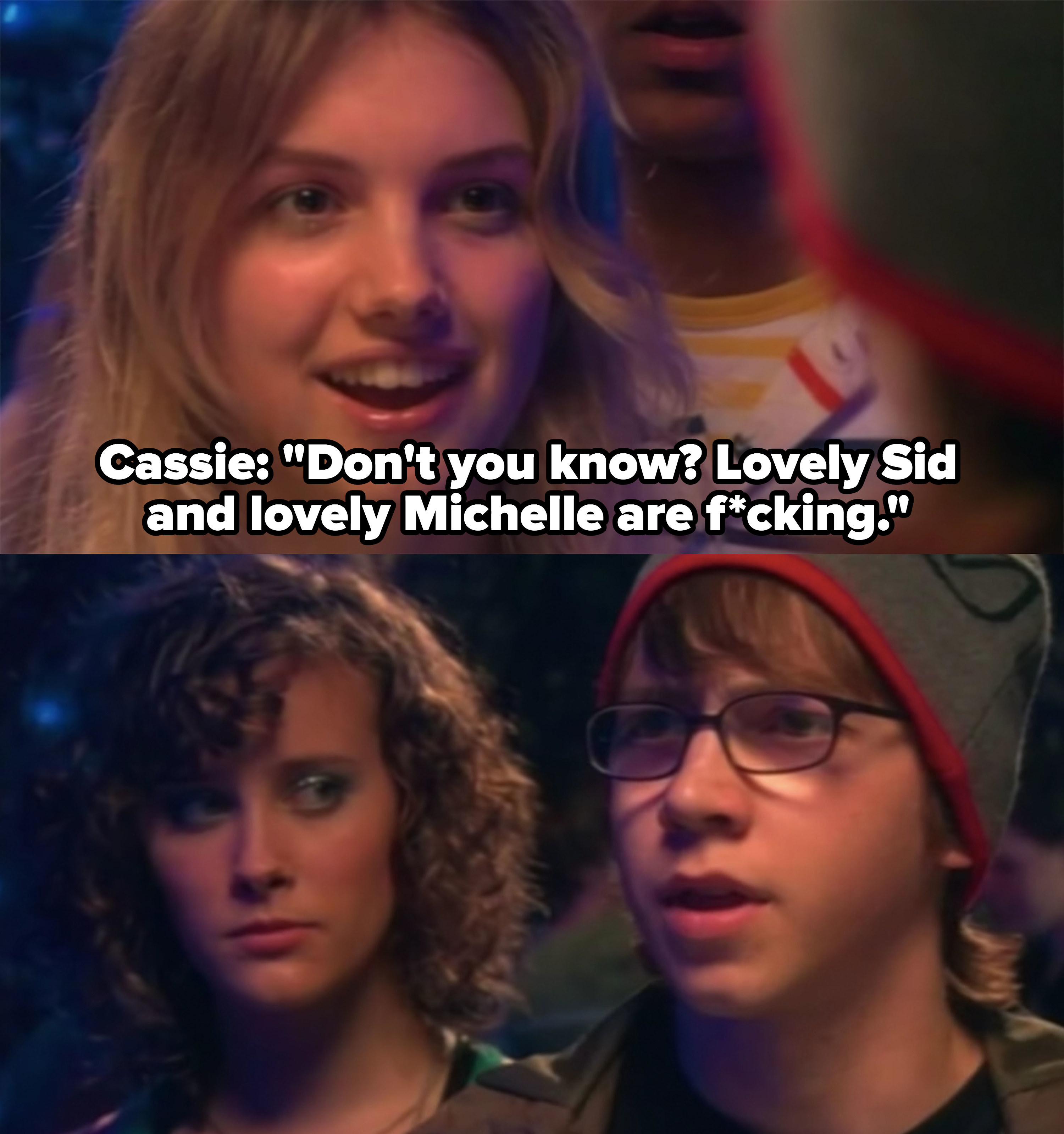 Cassie exposes Sid and Michelle&#x27;s relationship