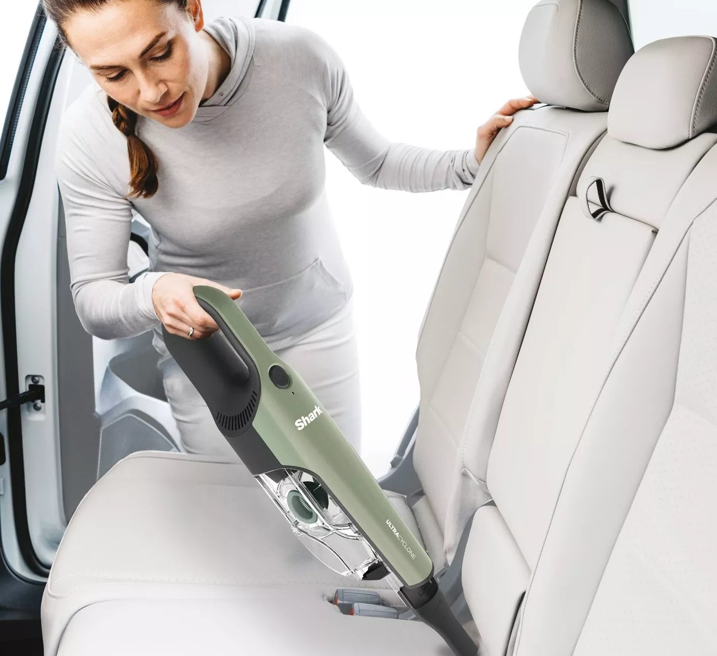 The vacuum being used on car seats
