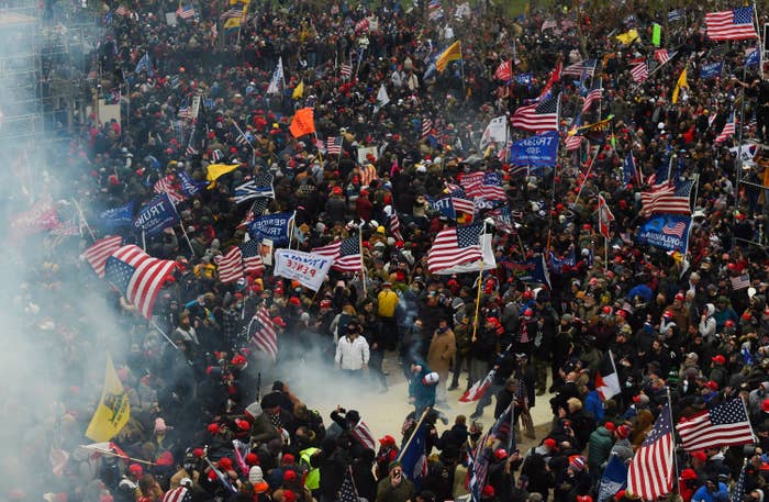 Trump supporters clash with police and security forces as they storm the US Capitol