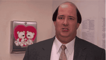 Gif of Kevin from The Office saying, &quot;it all happened so fast&quot;
