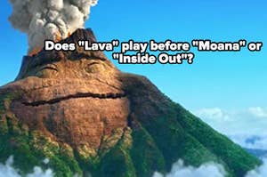 Does lava play before moana or inside out?