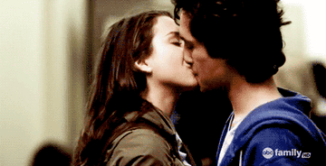 Spencer and Alex kissing