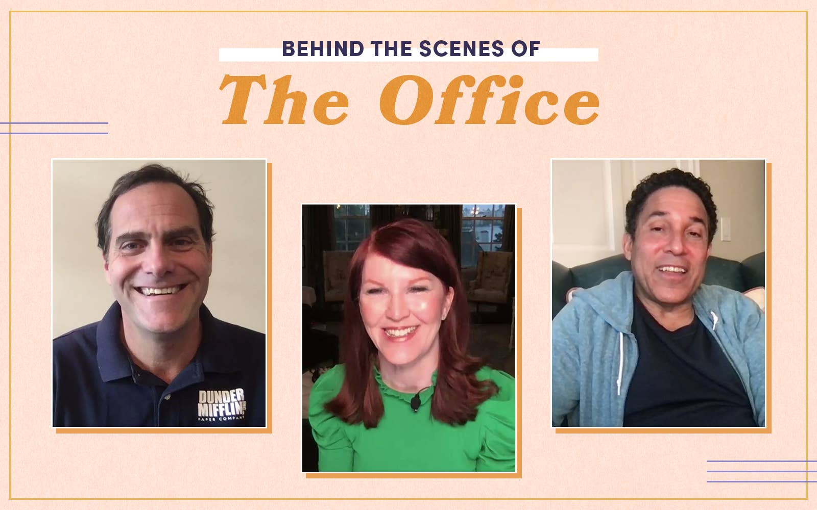 A graphic that says &#x27;Behind the Scenes of The Office&#x27;