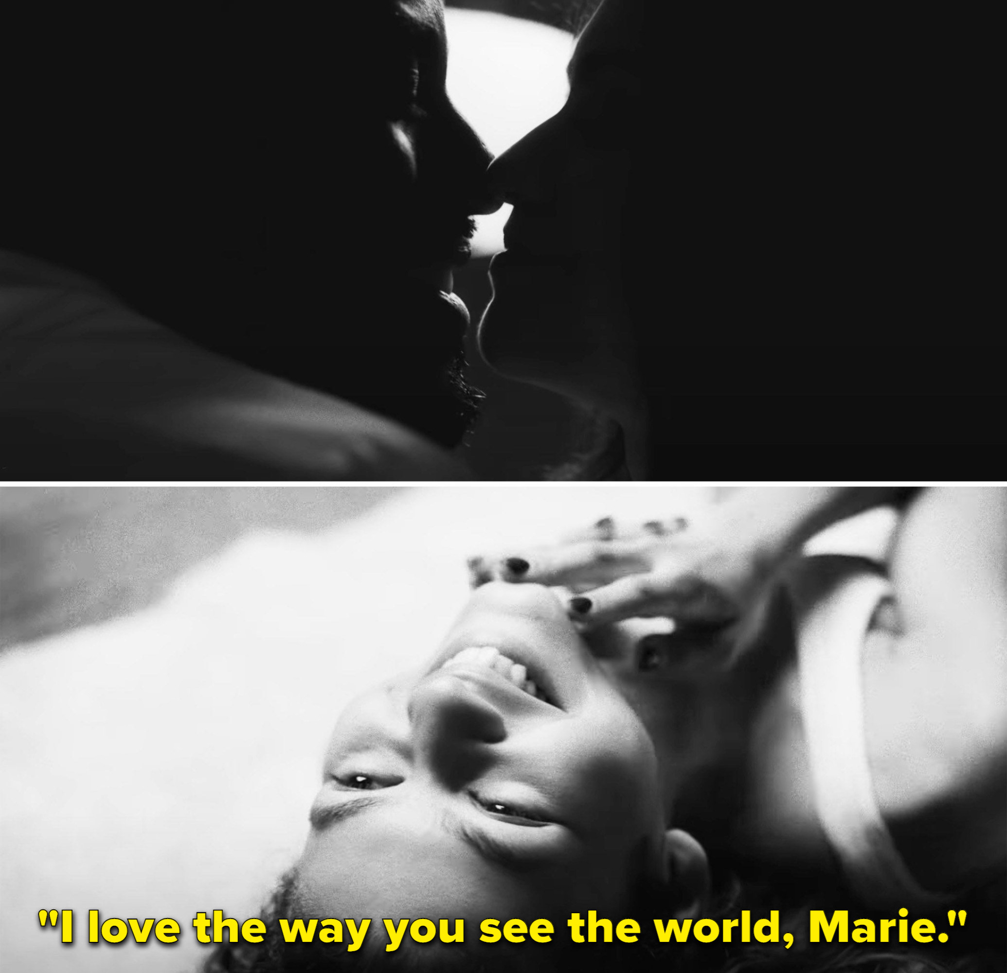 Malcom saying &#x27;I love the way you see the world, Marie&#x27;