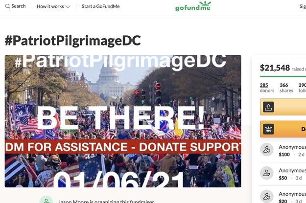 Trump Supporters Used GoFundMe To “Build An Army” In DC
