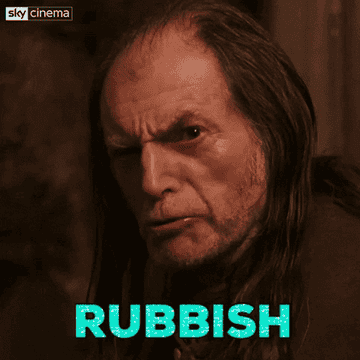 Mr. Filch saying &quot;Rubbish&quot;