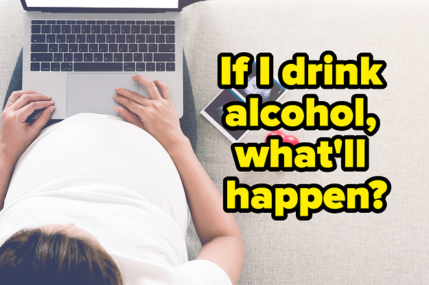 A pregnant woman on the computer