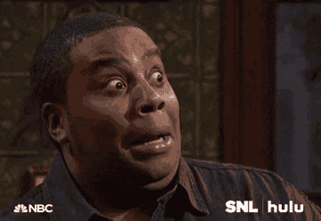 Kenan Thompson looks visibly frightened during a sketch on the show &quot;Saturday Night Live.&quot;