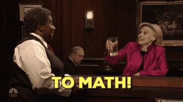 SNL character drinking a toast to math
