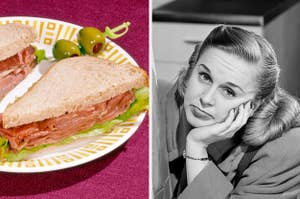 A turkey sandwich and a sad housewife 