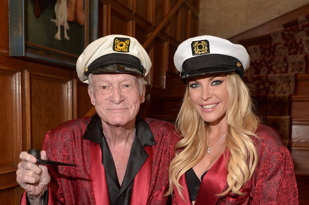 Hugh Hefner and his wife Crystal