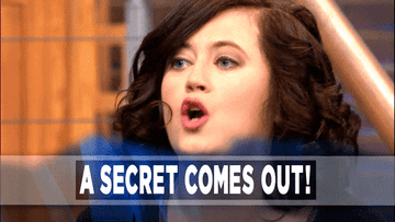 A GIF from Maury that says, &quot;A secret comes out!&quot;