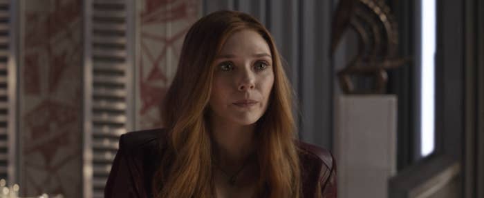 Elizabeth Olsen as Wanda Maximoff in &quot;Avengers: Infinity War&quot;