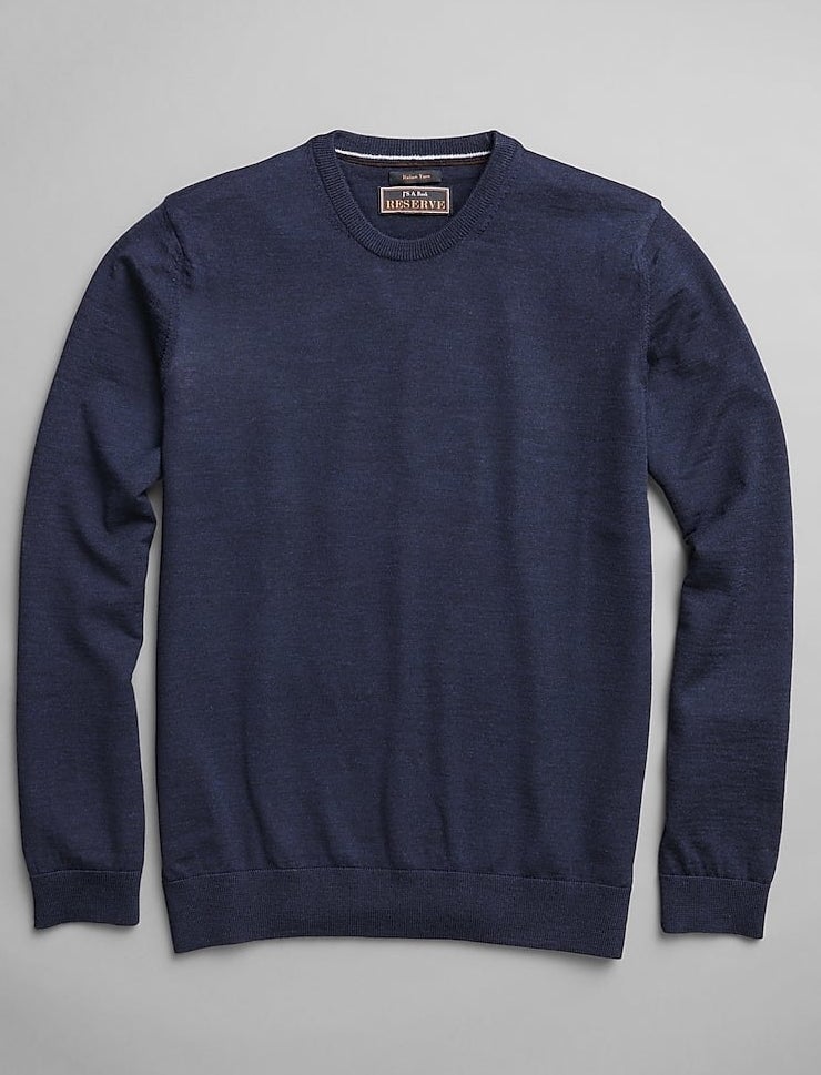 the crewneck sweater in blue
