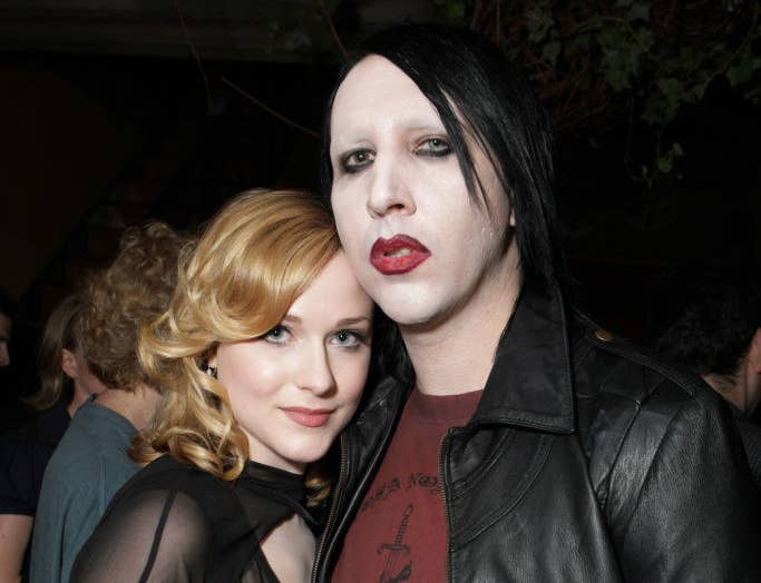 Evan Rachel Wood and Marilyn Manson at the Gala Screening of Sony Pictures "Across The Universe"
