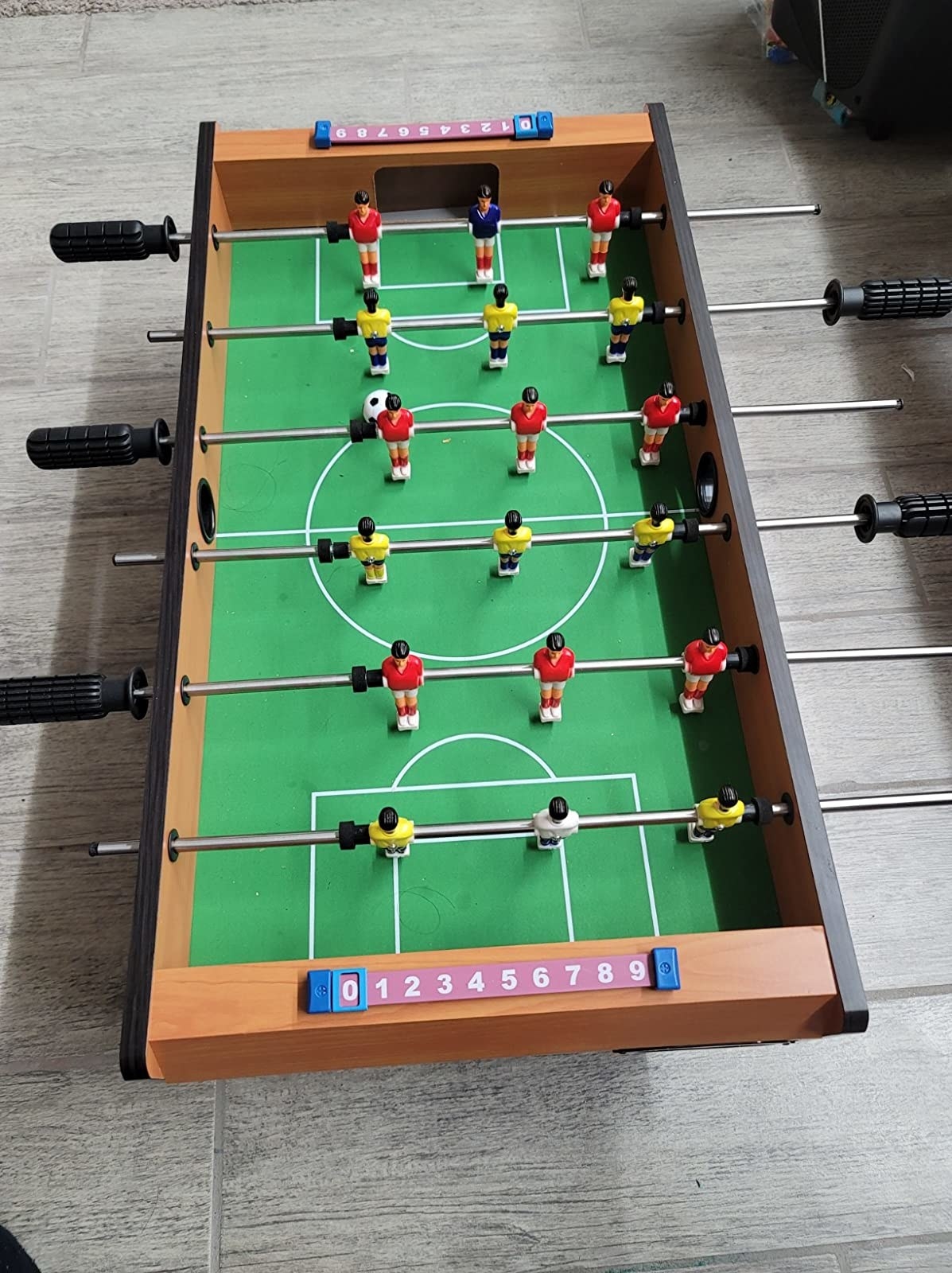 The foosball table