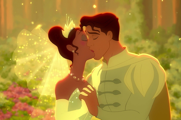 tiana and naveen kissing