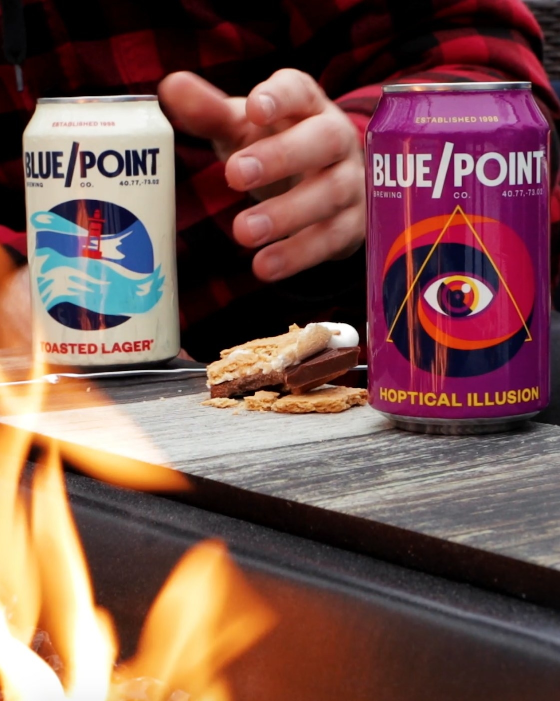 The Blue Point Brewing Toasted Lager and Hoptical Illusions