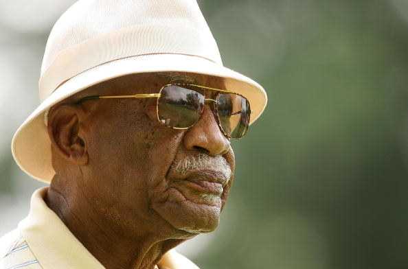 Charlie Sifford in sunglasses and hat