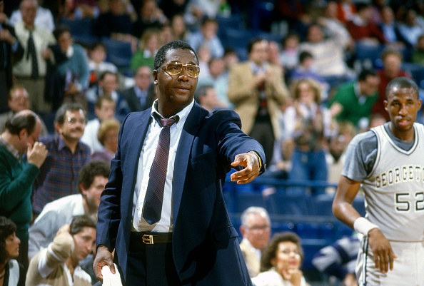 John Thompson coaching basketball game