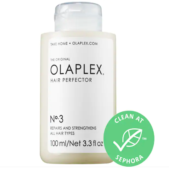 The bottle of Olaplex No. 3