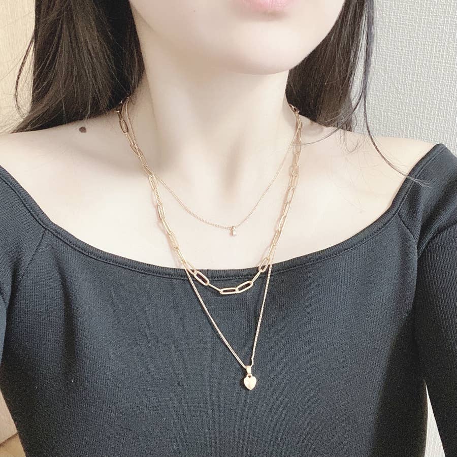 3つセットで1990円は安い Zaraの ゴールドネックレス 毎日つけたくなるオシャレさです