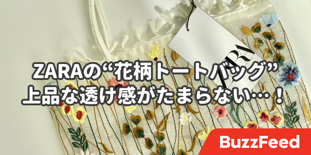 え 芸術品ですか Zaraの 新作バッグ お花の刺繍が美しすぎるよ
