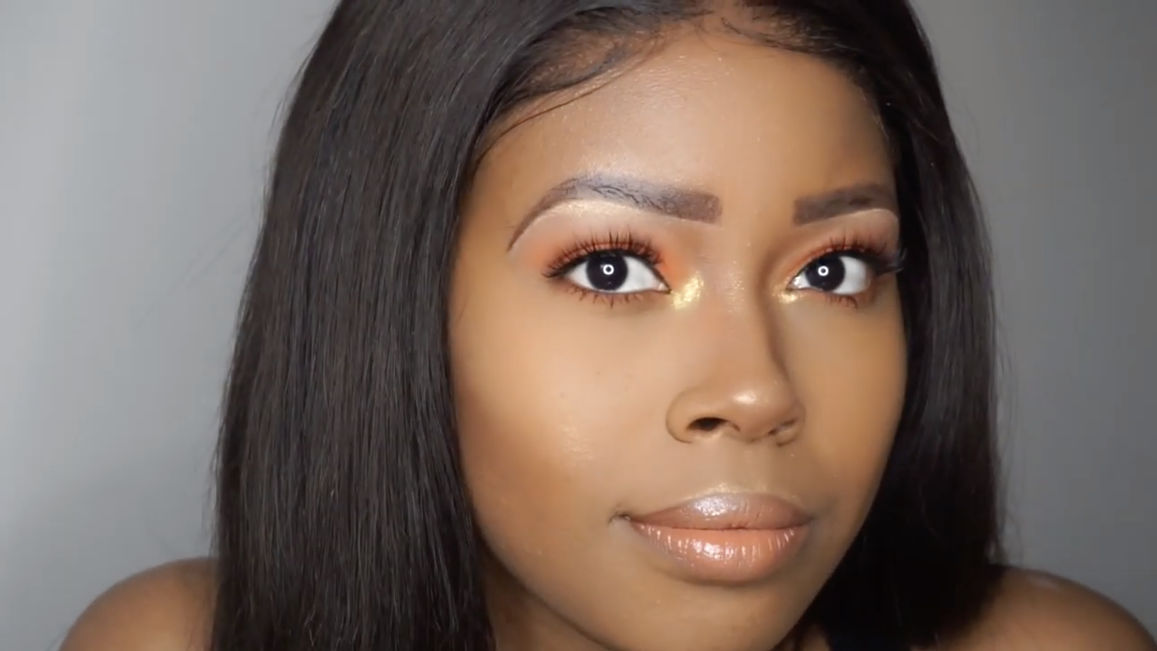 how to make brown eyes pop on dark skin