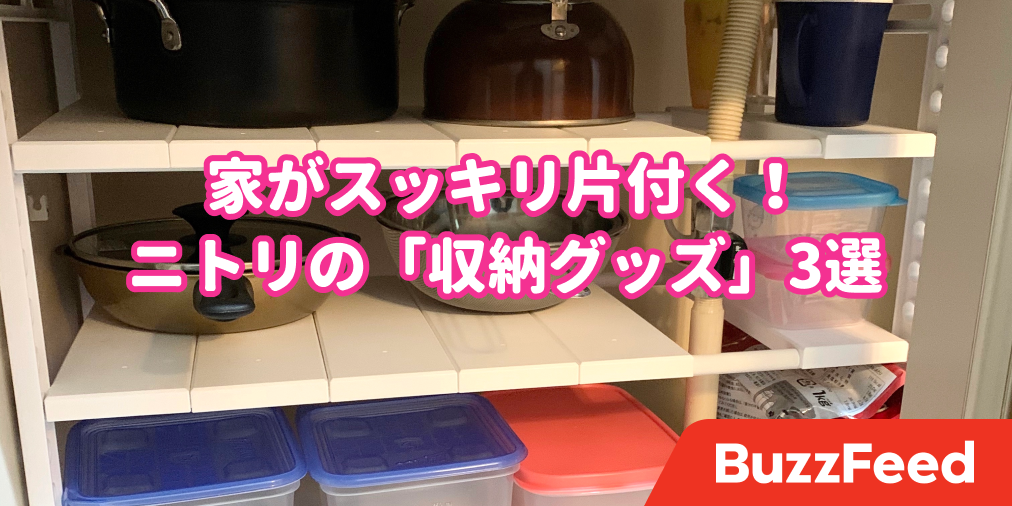 家がスッキリ片付いた 発想力がすごいニトリの 収納グッズ 3選