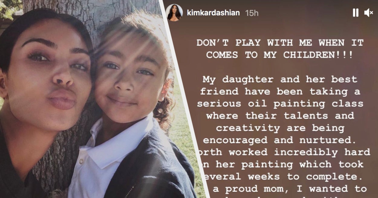 Kim Kardashian Slams Grown Adults Doubting North West S Painting Skills Kim Kardashian Slams Grown Adults Doubting North West S Painting Skills