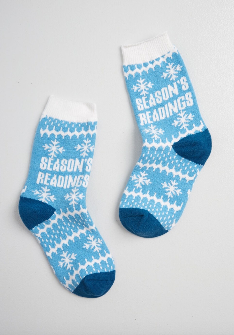 The socks in blue