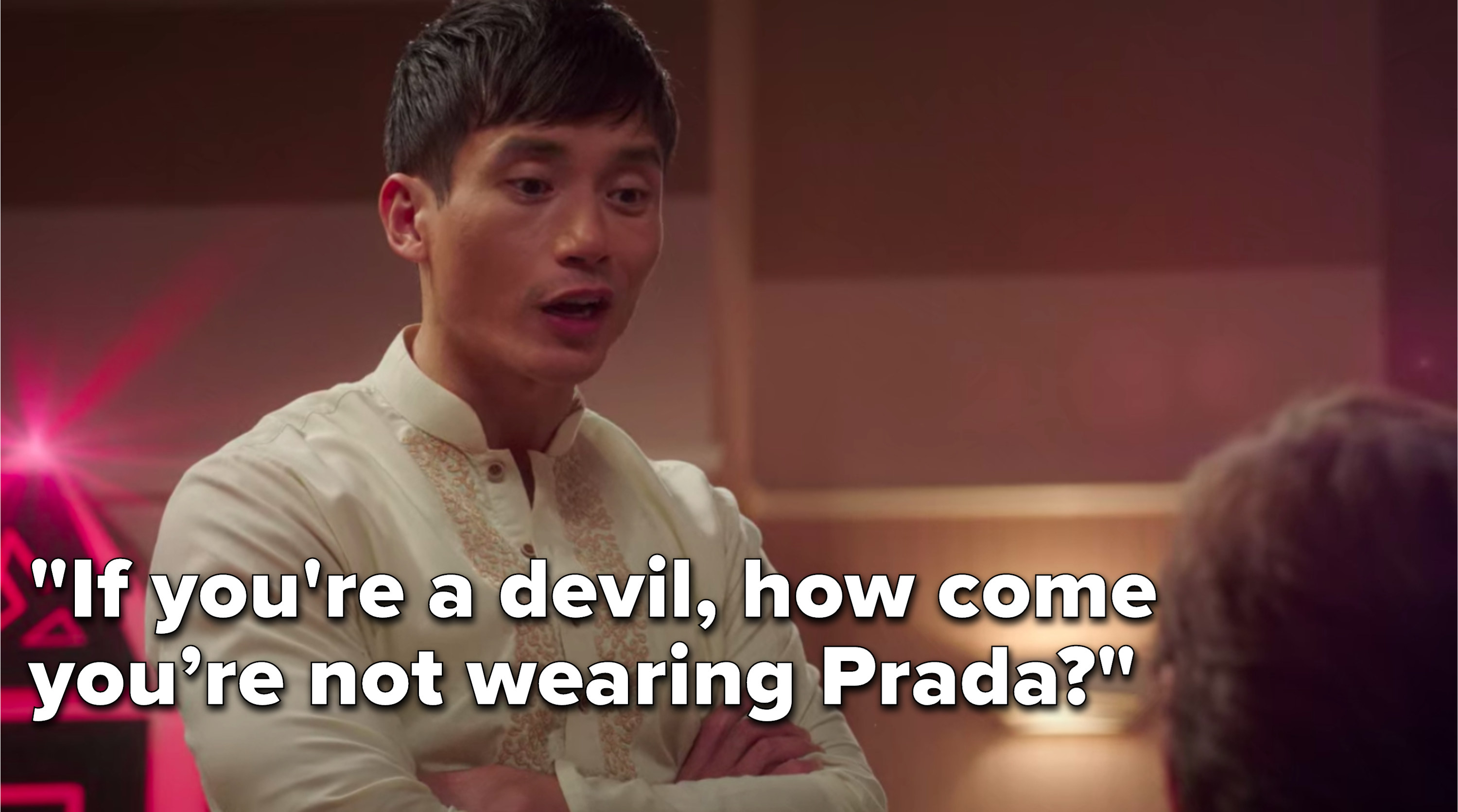 Jason says, &quot;If you&#x27;re a devil, how come you’re not wearing Prada&quot;