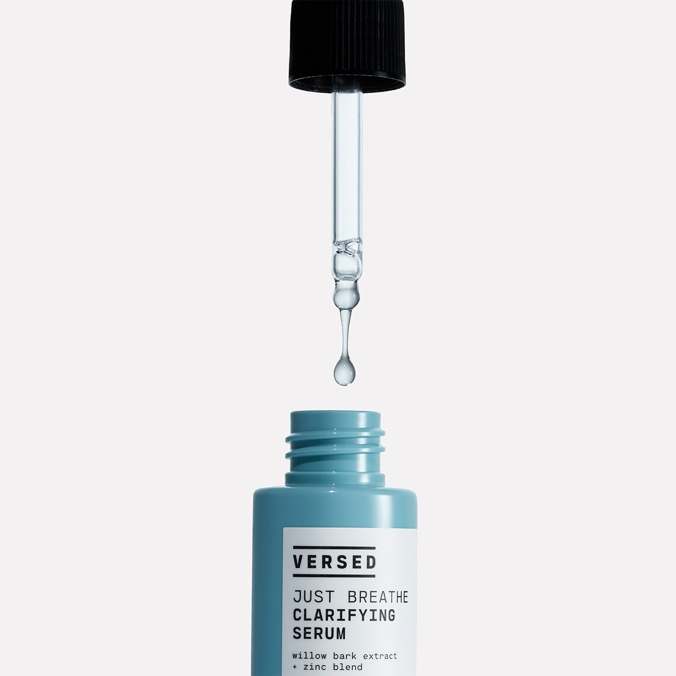 The dropper-style bottle of serum