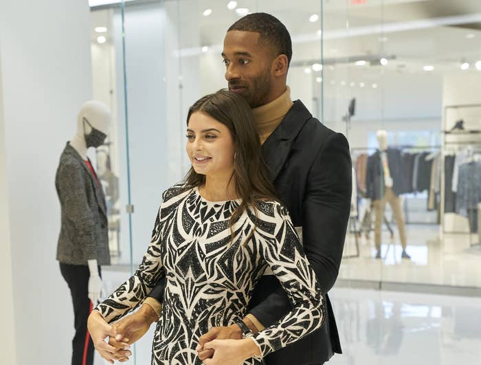 Matt and Rachael on their personal shopping one-on-one date