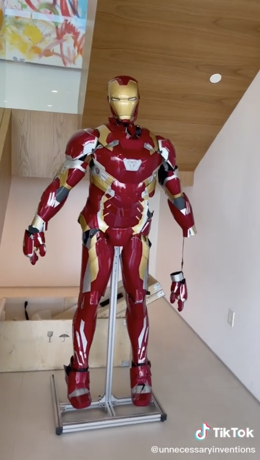 david dobrik iron man helmet